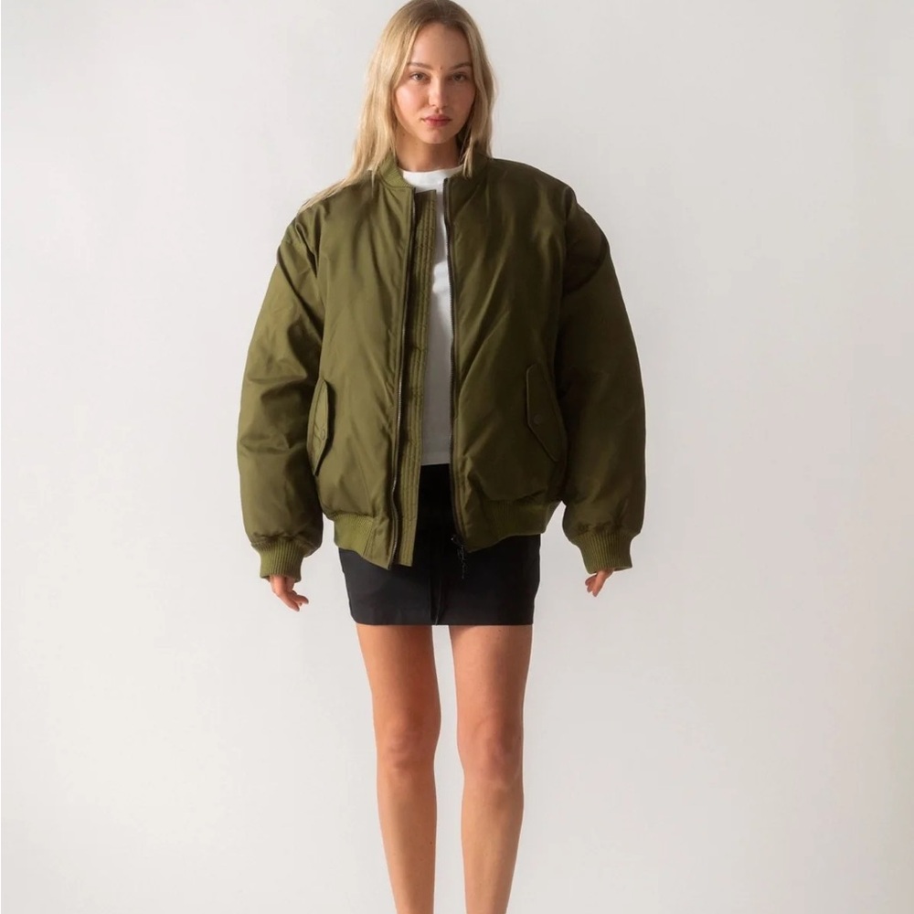 WARDROBE.NYC Quilted Reversible Bomber Jacket